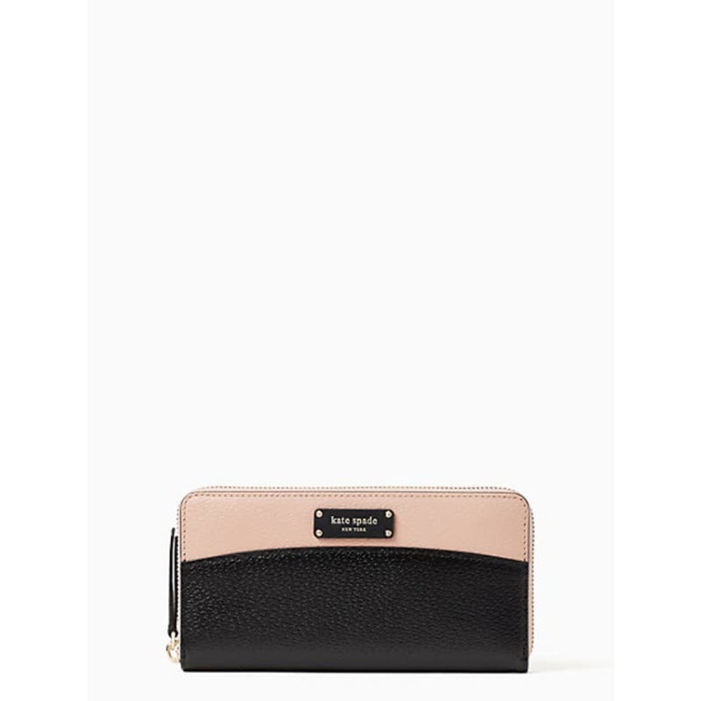 Kate Spade Jeanne Large Continental Wallet Pink/Black
